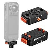K&F CONCEPT Insta360 X5 クイックリリースアダプター 折りたたみ 磁気吸着 for Insta360 X5/Ace Pro 2/Ace Pro 安全ロック付き 軽量設計 パノラマ撮影対応 拡張アクセサリー互換