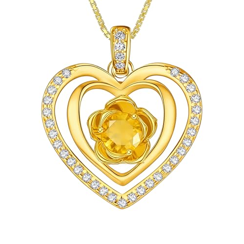 Fledweissie 18K �C�G���[�S�[���h ���[�Y �a���� �l�b�N���X 12���� ���[�Y�t�����[ �a���� �l�b�N���X �a�����W���G���[ �M�t�g ���� �}�} �ޏ�, 24mm/0.94inch, �x�[�X�B, �W�F���X�g�[���Ȃ�