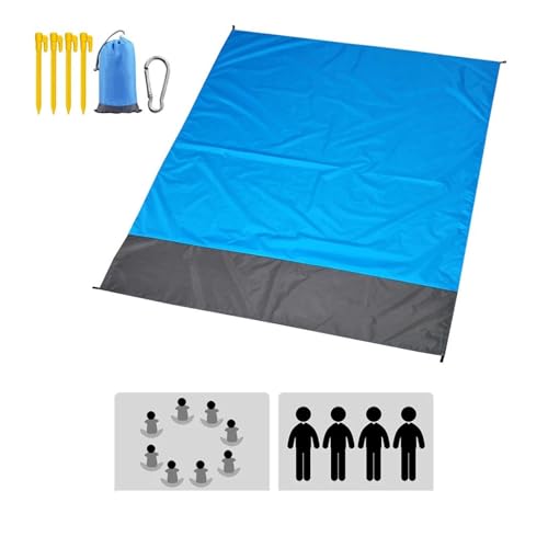 Couverture de camping pliable 210x200 tapis de plage portable léger