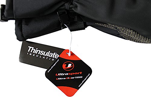 Ultrasport Herren Skihandschuhe Schwarz/Grau Größe L