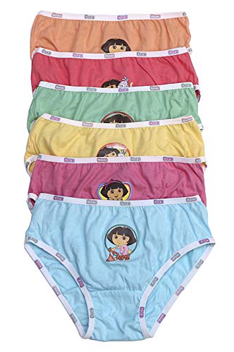 Image of Red Rose Kids Girls Cotton Printed Panty Pack of 6-Assorted