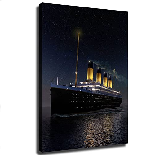 The Ship That Never Sinks Titanic The Ship Poster Wall Art Painting Canvas Print Inspirational Spiritual Room Bedroom Living Room Decor (08×12Inch-No Framed) #TOP5