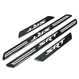 iPick Image for Dodge SRT Black Real Carbon Fiber 4 Pcs Universal Door Sill Step Protector Kick Plates - Official Licensed