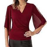 rock und bluse festlich mädchen 【Einfach zu kombinieren】 Das Top für Hochzeitsgäste für Damen kann im Frühling, Sommer, Herbst oder Winter für jeden Anlass getragen werden. Klassisch elegante Blusen sind perfekt für Zuhause, Freizeit, Arbeit oder Verabredungen ... Sie können sie auch im Winter zu Cocktailpartys tragen und verleihen Ihnen einen eleganten und sexy Look