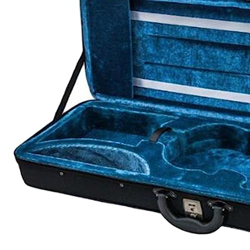 Fancyes Caixa rígida de armazenamento de violino, bolsa de transporte de violino oblonga com alça, e