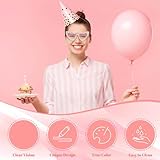 CMANLNYK Birthday Heart Sunglasses - Happy Birthday Queen Glasses, Pink Love Heart Party Festival Funky Fun Glasses with Shiny Bling Diamonds Pearls for Adults, Teens, Women, Ladies - Image 3