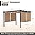 Masyardi 12 x 12 Ft Outdoor Aluminum Pergola, Retractable Canopy & 2 Sides Shades for Patio Backyard Garden Deck