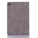 MVRYCE Case for Samsung Galaxy Tab A7 10.4 inch, Retro Vintage Book Flip Protective Cover with Card Slots PU Leather Folding Stand Case for 2020 Galaxy Tab A7 10.4" SM-T500/T505/T507 (Grey) - Image 6