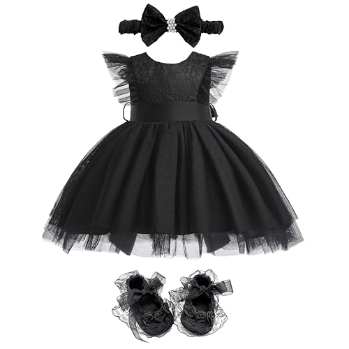 Weileenice Girls Kids Tulle Flower Dress Baby Girl Princess Wedding Pageant Birthday Party Dresses