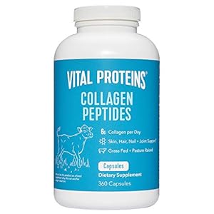 Vital Proteins Collagen Pills Supplement (Type I, III), 360 Collagen Capsules, 3300mg Serving Help Support Healthy Hair…