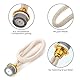 BRIOTA 2 Stück Lampe Berger Docht für Katalytische Lampen, Duftlampe, Katalytischer Brenner Diffusor Aromatherapie Heim Dekoration (Gold)