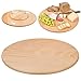 Smart Planet Piatto girevole in legno – Piatto girevole – Piatto da portata – Tagliere girevole – Vassoio per formaggio – Dimensioni: Ø 30 x 3,5 cm