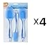 Wilton 570-1121 Easy Flex -Mega Pack-3-Piece Silicone Spatula 4 Sets (12-Pieces)
