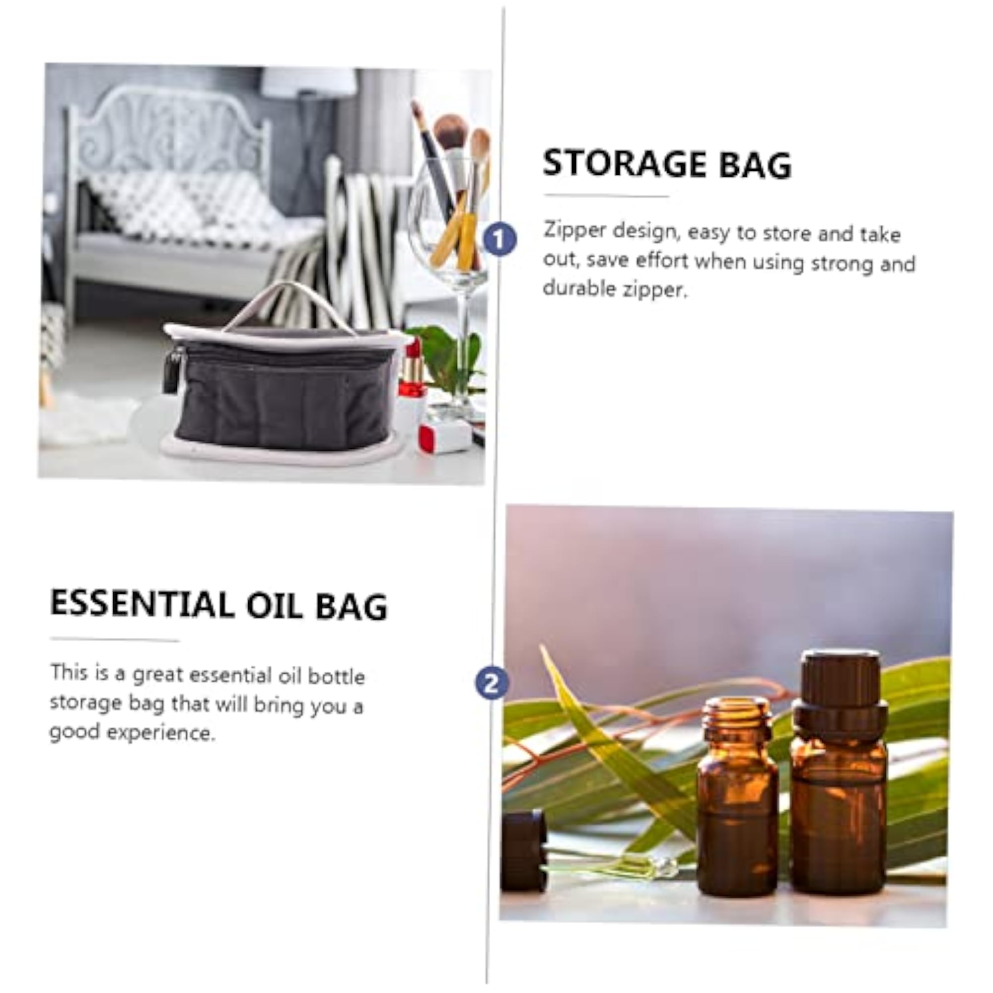 Travel Essential Oil Bag, Compact Storage Pouch