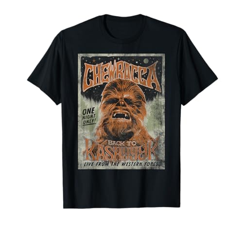 T-shirt Star Wars Chewbacca coton imprimé rétro style merch musique pour collectionneur