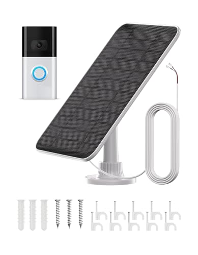 Panneau solaire pour Ring Video Doorbell Plus pour garder votre maison connectée