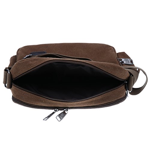 oshhni Lona de Pesca Bolsa Mensageiro Daysack, Marrom