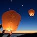 11 Packs Chinese Paper Lanterns to Release in Heaven Paper to Coordinate Wishing Lanterns for Celebrations of Family, Weddings, Birthdays, Memorials, Parties (White).