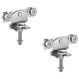 Gedotec Helm Agrar Rollapparat 171 Laufwerk höhenverstellbar doppel-paarig für Stahl Laufschienen Schiebetor | Laufrollen Profil 100 | MADE IN GERMANY | 2 Stück - Rollen für Schiebetürbeschlag