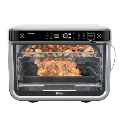 Ninja Foodi 10-in-1 Smart XL Air Fryer Oven, Countertop Convection Toaster, Digital Air Fryer Combo, 1800W, Non-Toxic Stainless Steel, Dehydrator, Roast, Bake, Toast, Reheat & More