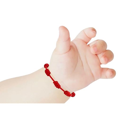 Bracelet for Baby - Evil Eye Amulet Adjustable Bracelet for Baby (red bracelet 7 knots)