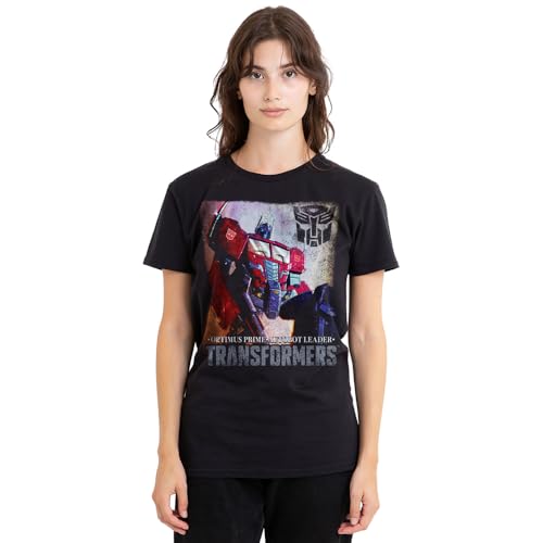 T-shirt Transformers Optimus Prime Comic pour femme look geek vintage