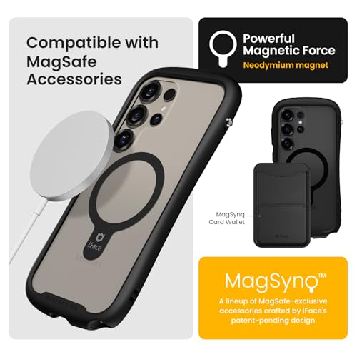Coque Samsung S25 Ultra transparente MagSafe iFace noire antichoc - 2