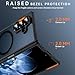 Hensinple for Samsung Galaxy Z Fold 6 Case Magnetic, Z Fold6 Case [Compatible with MagSafe][Slim Fit], Magnetic Charing Translucent Matte Back Shockproof Phone Case for Z Fold 6, Black