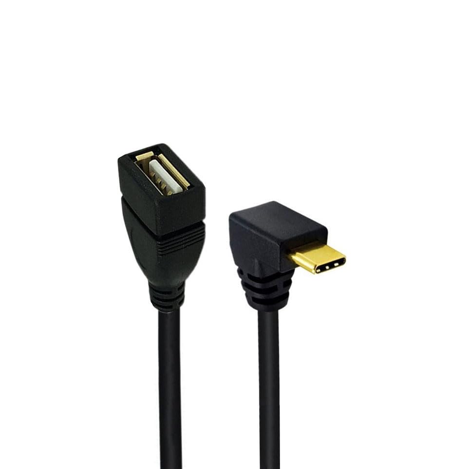 Adaptador USB C a USB para evitar roturas de puerto con cable OTG de 90 grados tipo C 5