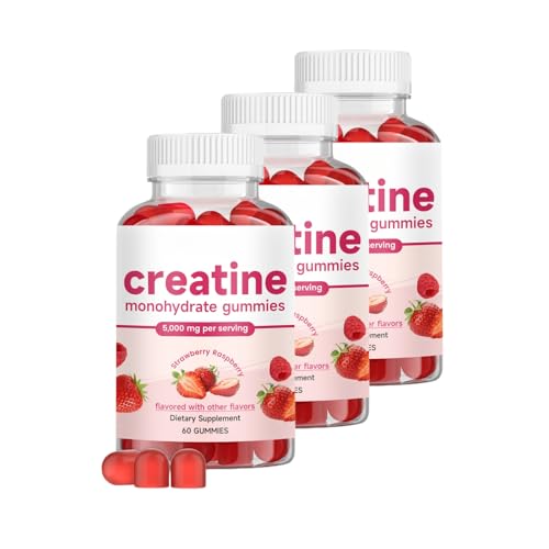 Créatine Energy Gummies pour la performance athlétique (60 unités, lot de 3)