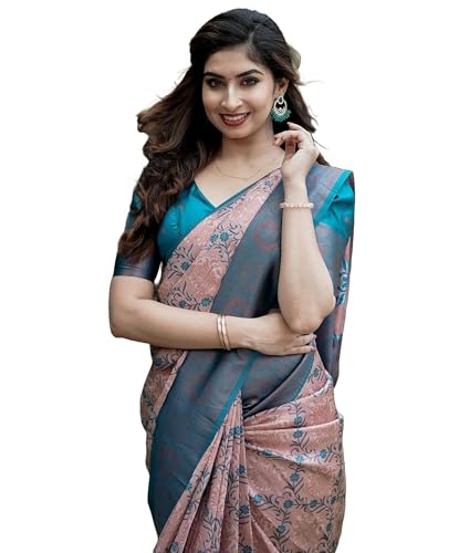 Image of Women's Kanjivaram Soft Silk Banarasi Saree With Blouse Piece | Banarasi Sari For Women | Saree with Blouse piece