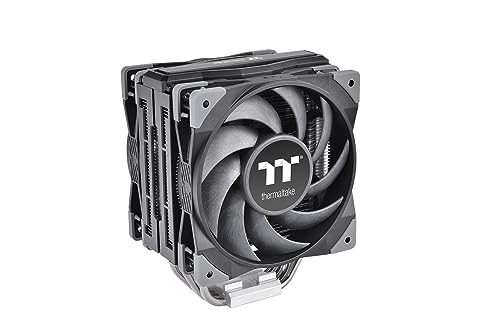 Image of Thermaltake TOUGHAIR 510 180W TDP CPU Cooler, Intel /AMD Universal Socket (LGA 1700 /1200), Dual 120mm 2000RPM High Static Pressure PWM Fan with High Performance Copper Heat Pipes CL-P075-AL12BL-A