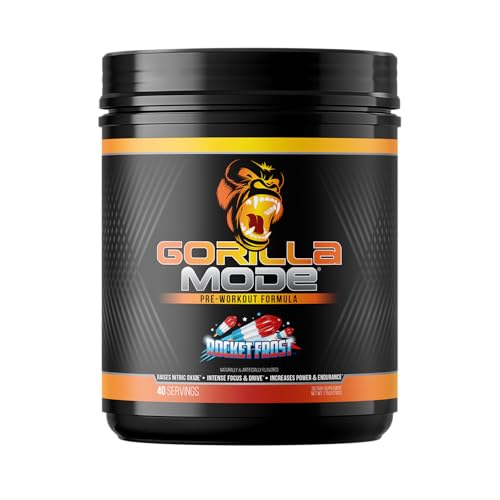 Gorilla Mode Pre Workout - Massive Pumps · Laser Focus · Energy · Power - L-Citrulline, Creatine...