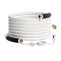 Giraffe Tools 50ft Heated Water Hose for RV, 5/8-Inches Heated Drinking Water Hose with Energy Saving Thermostat, Withstand Temperatures Down to -20°F, Lead and BPA Free for Camper, Truck, White
