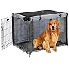 Dog Crate Cover 42 Inch 1200D Built-in Anti-freezing Felt for Pet and Large Dogs Winter Outdoors Anti-freeze Protection Dog Cages Covers for 42 Inch Metal Wire Dog Cage - Only cover (Black)