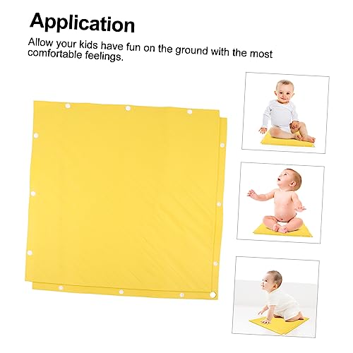 Asakkura 1Pc Kruipen Mat Cartoon Tapijt Oefening Vloermat Alfombra Kids Flots Peuter Tapijt Vloermat Voor Kinderen Silicagel Geel Grote Kinderen Kruipen Mat Woonkamer Tapijt Cartoon - Afbeelding 4