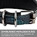 FAVPET Luxus Echtleder Windhund Halsband Breit mit QR Code Anhänger, Weiches Lederhalsband Hund Breit Whippet Italienisches Windspiel Saluki Lurcher Spanischer Galgo Greyhound Podenco (Grün, XS)