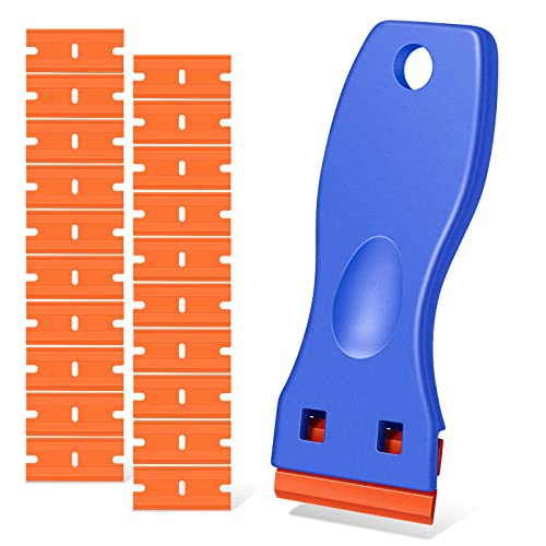 Plastic Razor Blade Scraper with 20 Replacement Blades