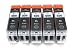 Produktbild 5er Set Druckerpatronen kompatibel zu Canon PGI-550 XL / schwarz / geeignet für CANON Pixma iX6850 / iP7250 / iP8750 / MG5450 / MG5550 / MG6350 / MG6450 / MG7150 / MX725 / MX925