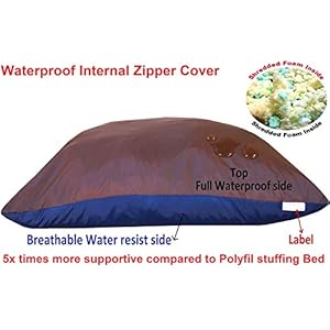 Dogbed4less-XXL-Orthopedic-Extreme-Comfort-Memory-Foam-Dog-Beds-for-Large-Dog-Waterproof-Lining-and-Machine-Washable-Cover-55X37-Pillow-Grey - Cucciolini Doodles   Dogbed4less-XXL-Orthopedic-Extreme-Comfort-Memory-Foam-Dog-Beds-for-Large-Dog-Waterproof-Lining-and-Machine-Washable-Cover-55X37-Pillow-Grey