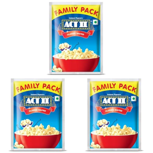 Image of ACT II Instant Classic Salted Popcorn, 112.5g (Pack of 3)