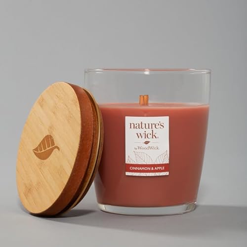 Nature's Wick Cinnamon & Apple Scented Candle, 10 Ounces, Medium #TOP1