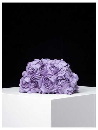 Image of Verdusa Women's 3D Flower Clutch Evening Bag Floral Purses Party Prom Handbags