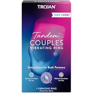 TROJAN Vibrations Tandem Couples Vibrating Ring, Personal...