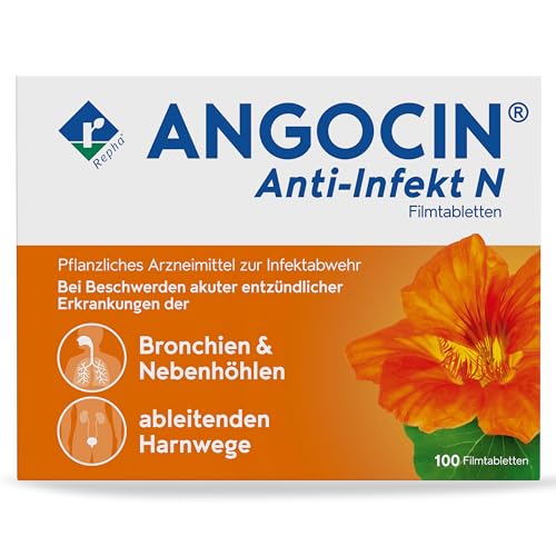 ANGOCIN Anti-Infekt N - pflanzliches Arzneimittel zur Infektabwehr - bei Erkältungskrankheiten und Blasenentzündungen - 1 x 100 Filmtabletten