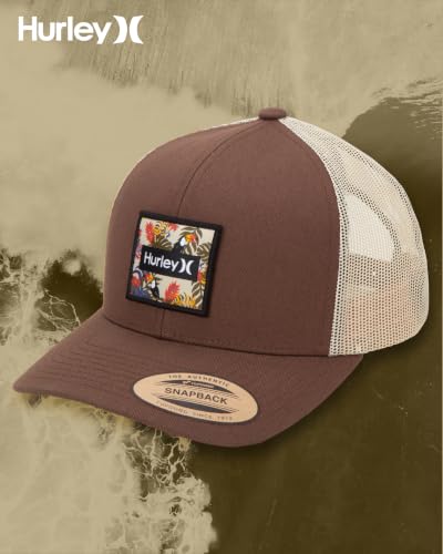 Image of Hurley Men's Caps - Fairway Trucker Mesh Baseball Cap - Snap Back Hats for Men