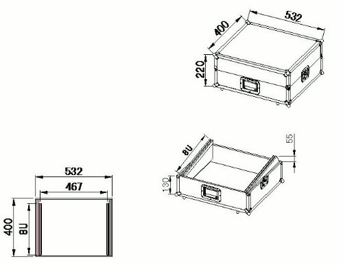 Mixercase 19" 8HE