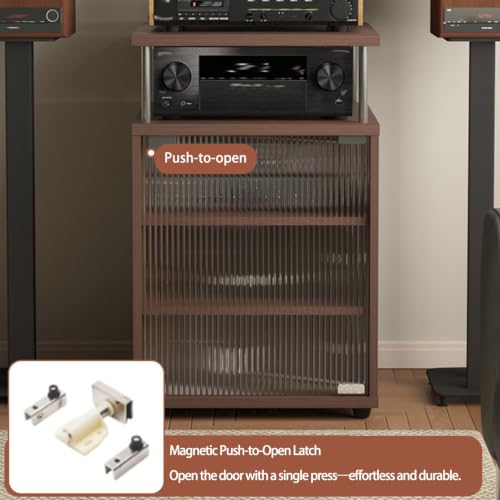 Mueble de audio Hi-Fi abierto para evitar el sobrecalentamiento de amplificadores y desorden 7