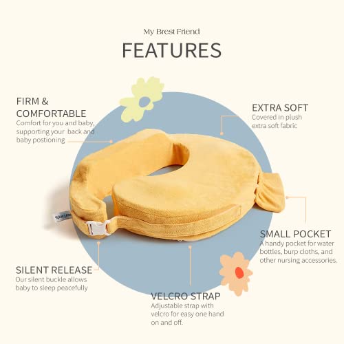 Almofada de amamentação My Brest Friend Deluxe, laranja nascer do sol