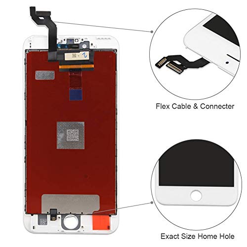 Ztr White For Iphone 6S Plus 5.5 Inch Lcd Display Touch Screen Digitizer Replacement Full Complete Assembly With Frame Repair Tools Kit #TOP2